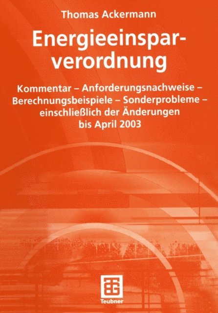 Thomas Ackermann - Energieeinsparverordnung, E-bok