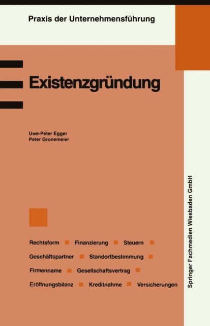 Peter Gronemeier - Existenzgründung, E-bok