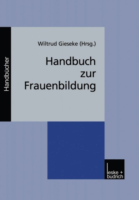Wiltrud Gieseke - Handbuch zur Frauenbildung, E-bok