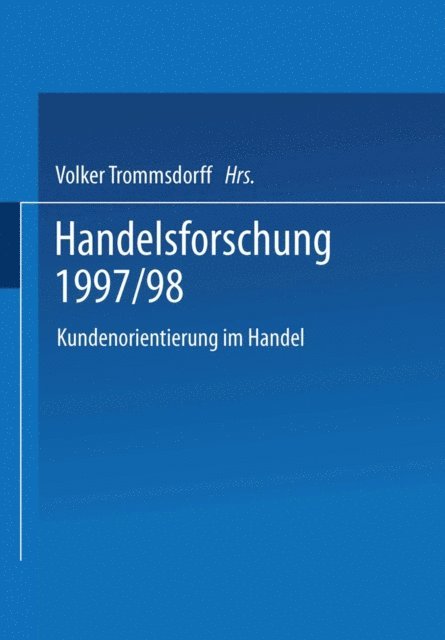 Volker Trommsdorff - Handelsforschung 1997/98, E-bok