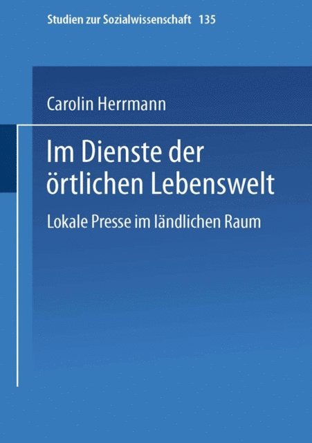 Carolin Herrmann - Im Dienste der örtlichen Lebenswelt, E-bok