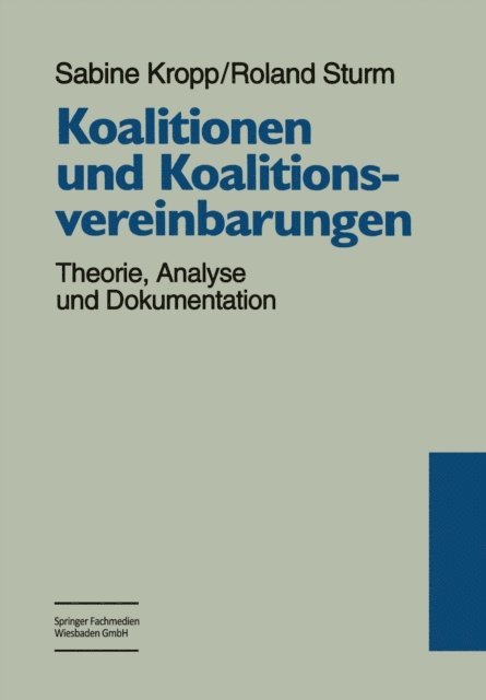 Roland Sturm, Sabine Kropp - Koalitionen und Koalitionsvereinbarungen, E-bok