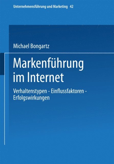 Michael Bongartz - Markenführung im Internet, E-bok