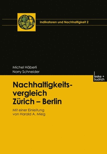 Norry Schneider, Michel Haberli - Nachhaltigkeitsvergleich Zürich — Berlin, E-bok