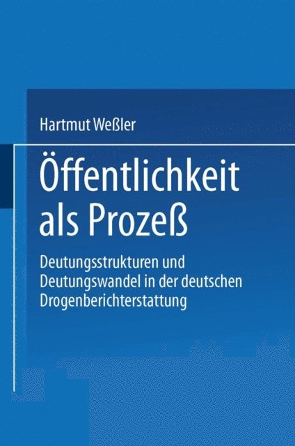 Hartmut Weler - Öffentlichkeit als Prozeß, E-bok