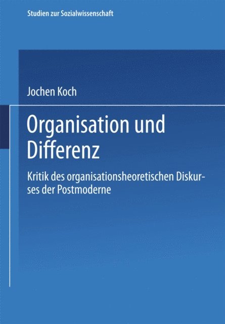 Jochen Koch - Organisation und Differenz, E-bok