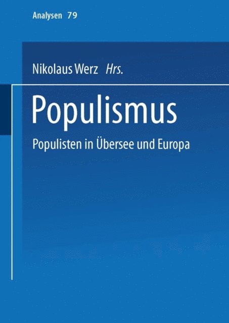 Nikolaus Werz - Populismus, E-bok