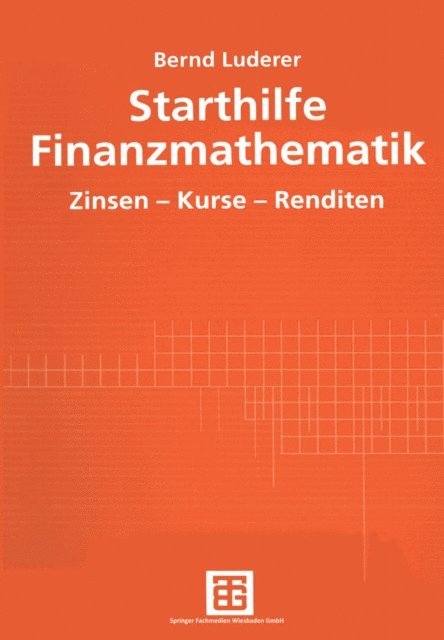 Bernd Luderer - Starthilfe Finanzmathematik, E-bok