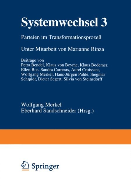 Eberhard Sandschneider, Wolfgang Merkel - Systemwechsel 3, E-bok