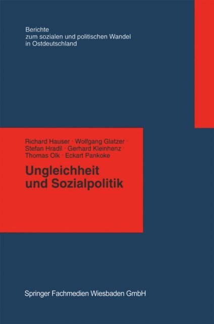 Richard Hauser - Ungleichheit und Sozialpolitik, E-bok