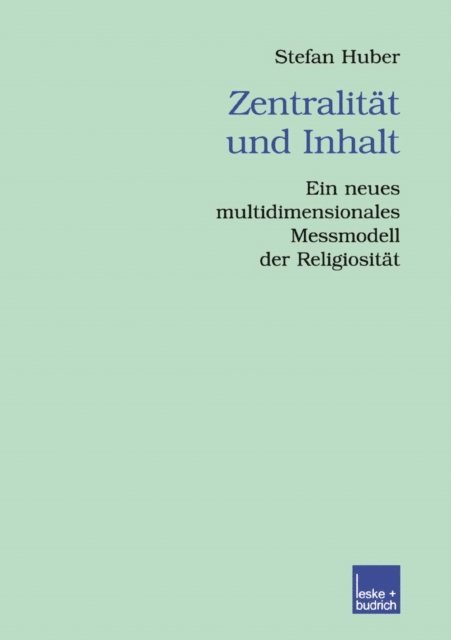 Stefan Huber - Zentralität und Inhalt, E-bok