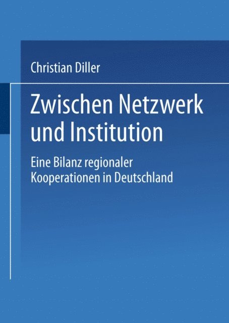 Christian Diller - Zwischen Netzwerk und Institution, E-bok