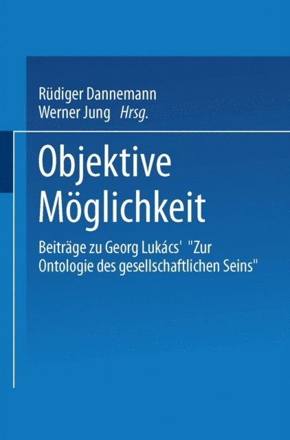 Werner Jung - Objektive Möglichkeit, E-bok