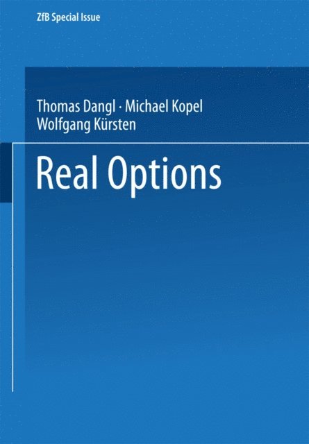 Wolfgang Kursten, Michael Kopel, Thomas Dangl - Real Options, E-bok