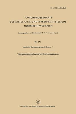Leo Brandt - Wasserumlaufprobleme an Hochdruckkesseln, Häftad. Tillgänglighet: Lägg i varukorg