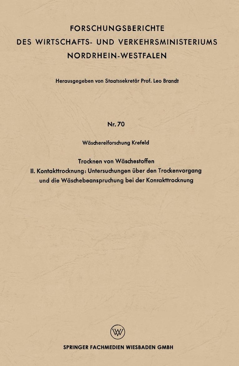 Leo Brandt - Trocknen von Wäschestoffen, Häftad. Tillgänglighet: Lägg i varukorg