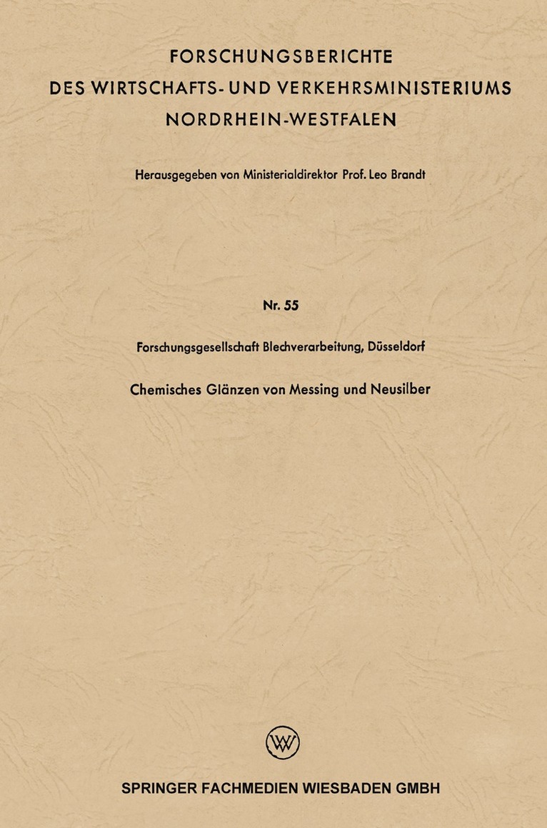 Leo Brandt - Chemisches Glänzen von Messing und Neusilber, Häftad. Tillgänglighet: Lägg i varukorg