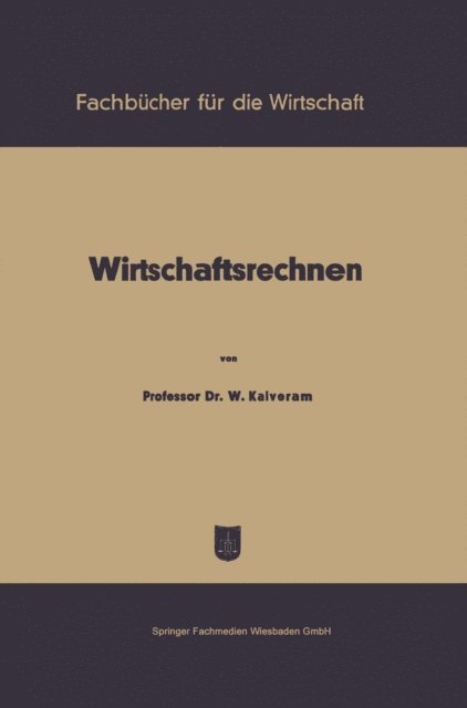 Wilhelm Kalveram - Wirtschaftsrechnen, E-bok