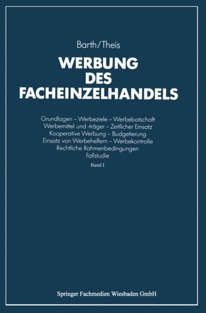 Hans-Joachim Theis, Klaus Barth - Werbung des Facheinzelhandels, E-bok
