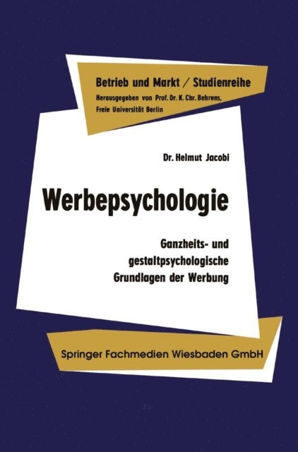 Helmut Jacobi - Werbepsychologie, E-bok