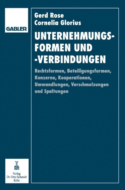 Cornelia Glorius-Rose, Gerd Rose - Unternehmungsformen und -verbindungen, E-bok