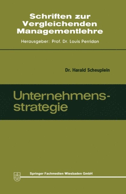 Harald Scheuplein - Unternehmensstrategie, E-bok