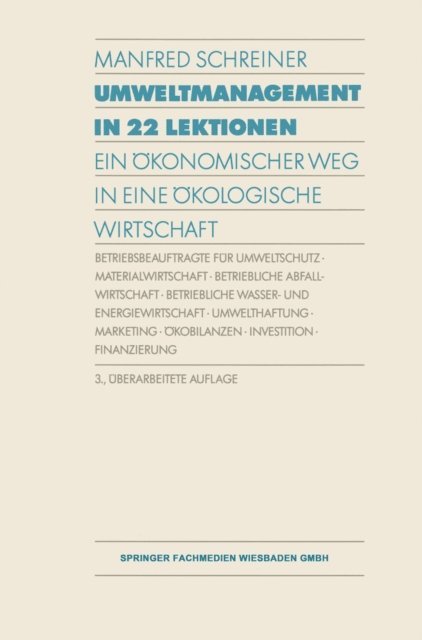 Manfred Schreiner - Umweltmanagement in 22 Lektionen, E-bok