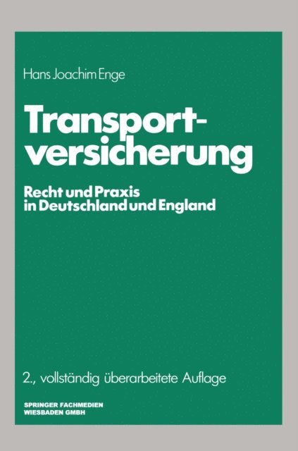 Hans Joachim Enge - Transportversicherung, E-bok