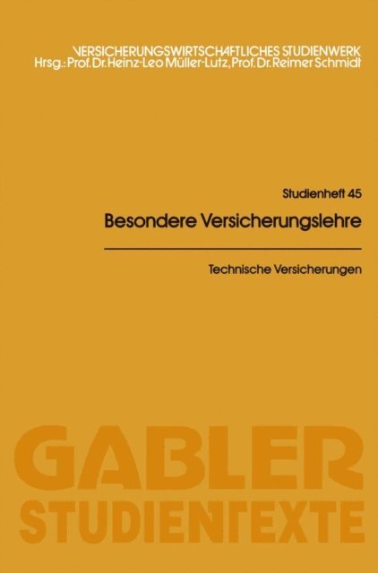 Wolfgang Meyer-Rassow - Technische Versicherungen, E-bok