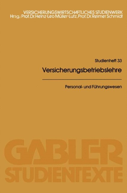 Hans Schreiber - Personal- und Führungswesen, E-bok