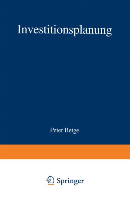 Peter Betge - Investitionsplanung, E-bok