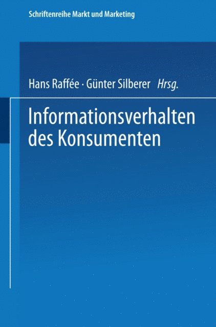 Hans Raffee - Informationsverhalten des Konsumenten, E-bok