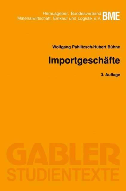Hubert Buhne, Wolfgang Pahlitzsch - Importgeschäfte, E-bok