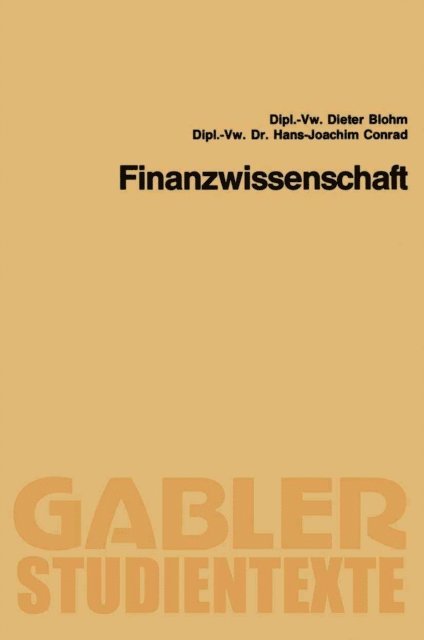 Finanzwissenschaft