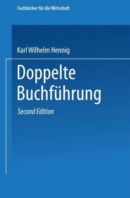 Karl Wilhelm Hennig - Doppelte Buchführung, E-bok