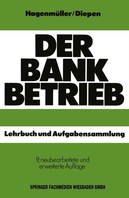 Gerhard Diepen - Der Bankbetrieb, E-bok