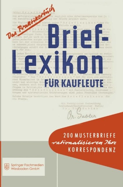 Schrifleitung des Wirtschafts-Magazins - Brief-Lexikon für Kaufleute, E-bok
