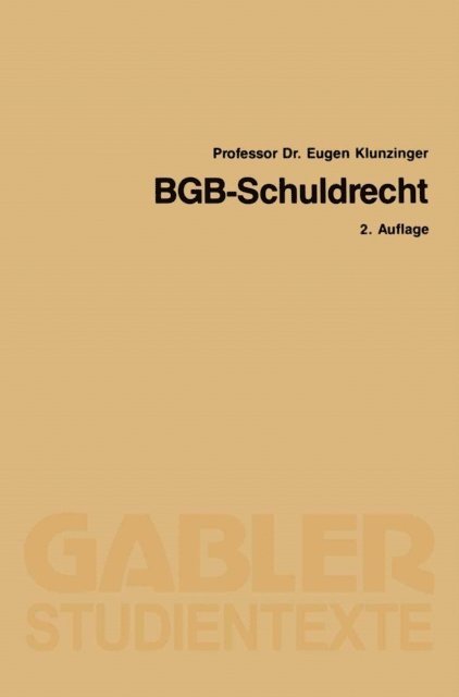 Eugen Klunzinger - BGB-Schuldrecht, E-bok