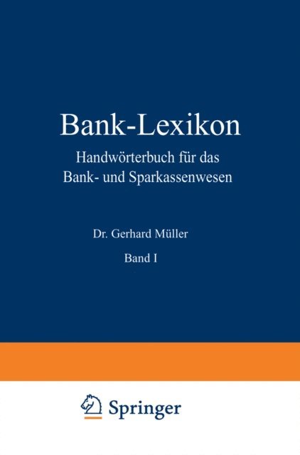 Josef Loffelholz, Gerhard Muller - Bank-Lexikon, E-bok