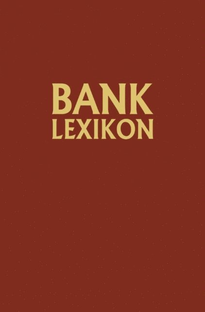 Josef Loffelholz, Gerhard Muller - Bank-Lexikon, E-bok