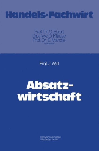 Jurgen Witt - Absatzwirtschaft, E-bok