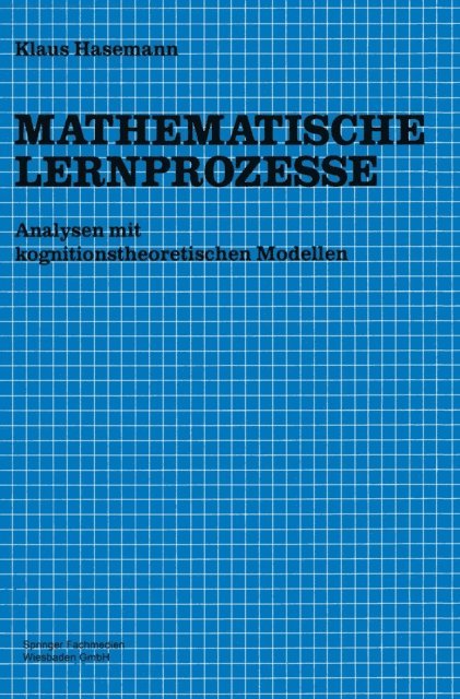 Klaus Hasemann - Mathematische Lernprozesse, E-bok