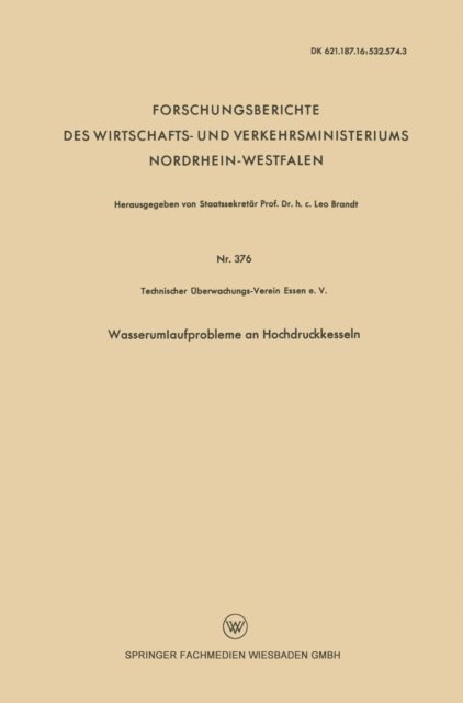 Leo Brandt - Wasserumlaufprobleme an Hochdruckkesseln, E-bok