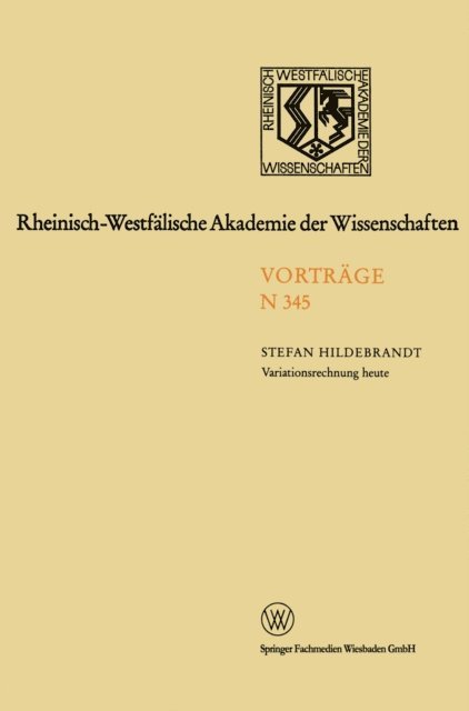 Stefan Hildebrandt - Variationsrechnung heute, E-bok
