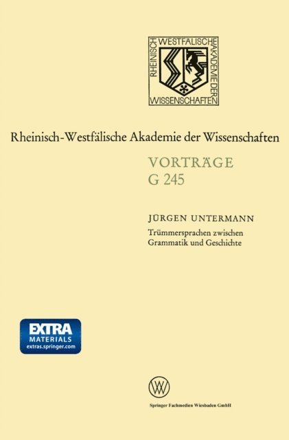 Jurgen Untermann - Trümmersprachen zwischen Grammatik und Geschichte, E-bok. Tillgänglighet: Lägg i varukorg