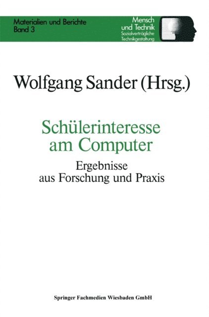 Wolfgang Sander - Schülerinteresse am Computer, E-bok