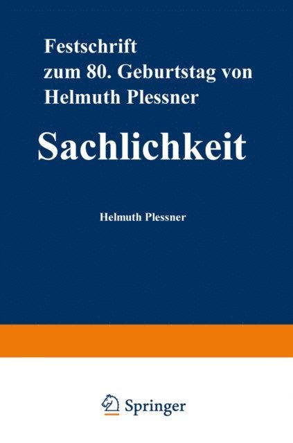 Thomas Luckmann, Gunter Dux - Sachlichkeit, E-bok