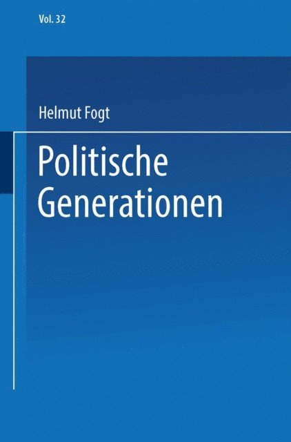 Helmut Fogt - Politische Generationen, E-bok