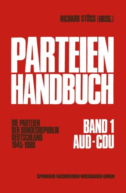 Richard Stoss - Parteien-Handbuch, E-bok