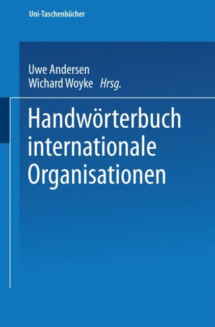 Uwe Andersen - Handwörterbuch Internationale Organisationen, E-bok